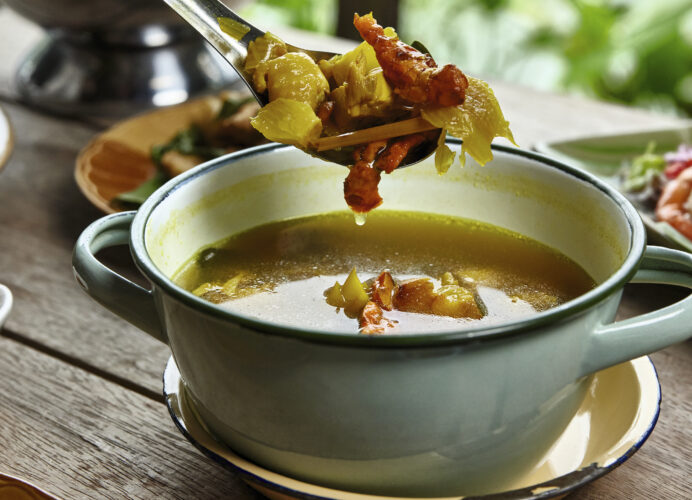 A recipe for turmeric chicken soup is a  window into a  Southern Thai family